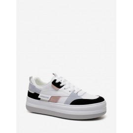 Color Block Skate Shoes