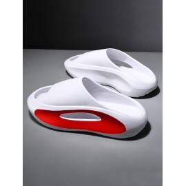 Colorblock Chunky Style Cloud Slides Slippers