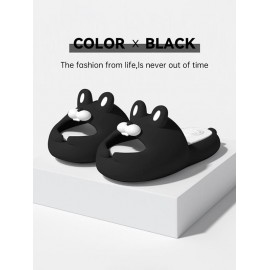 Cute Cartoon Rabbit Shape Soft-soled Indoor Antiskid Slippers for Women and Men