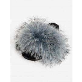 Fluffy Decor Slide Sandals